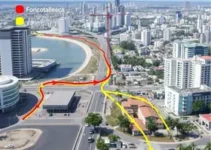 obras no Centro de Fortaleza