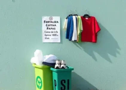 coleta de roupas e calçados pós-consumo