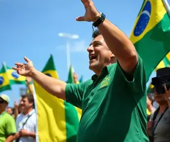 ato de Flávio Bolsonaro em Fortaleza